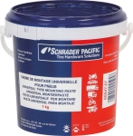 Crème de montage blanche pour pneus - seau de 1kg Crème de montage blanche pour pneus - seau de 1kg