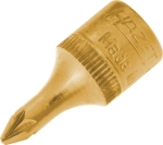 Douille tournevis 1/4" avec embout 28mm Pozidriv® PZ1