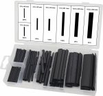 Gaine thermorétractable 40 à 85mm noir - Coffret de 100 pcs