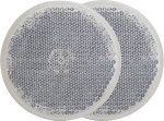 Catadioptre rond 60mm blanc adhésif - blister de 2 pcs Catadioptre rond 60mm blanc adhésif - blister de 2 pcs