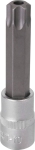 Douille tournevis 1/2" avec embout 100mm Torx® alésé TT70