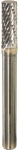 Fraise métallique cylindrique sur tige 6mm