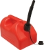 Jerrican plastique 5L base large homologué carburant - lot de 8 pcs