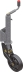 Roue jockey jante acier automatique avec support 800kg