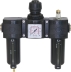 Filtre à air/régulateur/lubrificateur femelle 3/8" avec manomètre