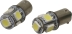 Ampoule témoin LED 12V 1,5W BAY9s - blister de 2 pcs