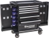 Servante d'atelier 7 tiroirs et 2 portes latérales composée de 107 outils PL - modules finition carbone