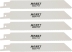 Lames de scie sabre tous métaux 153mm pour HZ218288 - lot de 5 pcs