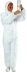 Combinaison de protection jetable microporeuse avec capuche type 5/6 60g/m² blanche XL