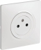 Prise encastrée 2P+T 230V blanc brillant - lot de 10 pcs