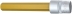 Douille tournevis extra-longue 1/2" embout 140mm hexagonal 14mm