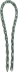 Chaîne antivol en acier cémenté recouverte de vinyle 8mm 1m
