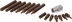 Embout hexagonal 10mm Torx® de T20 à T55 avec douille 1/2 porte-embouts - coffret PVC de 15 pcs