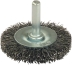 Brosse circulaire sur tige 6mm fil acier ondulé 50mm - lot de 10 pcs