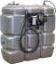 Cuve de stockage gasoil PEHD 1500L double paroi avec station à gasoil 230V 70 l/min et pistolet automatique/compteur/filtre