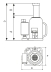 Cric bouteille hydraulique base soudée 50T