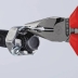 Pince universelle 145mm à becs demi-ronds bi-matière