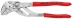 Pince clé gainée 180mm avec bouton poussoir