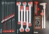 Servante d'atelier 7 tiroirs composée de 249 outils - modules carbone