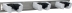 Support inox 500mm pour manche 3 attaches