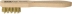 Brosse métallique fil laiton 3 rangs 150mm avec manche bois plat