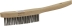 Brosse métallique fil acier inox 3 rangs 280mm avec manche bois incurvé spécial soudure Brosse métallique fil acier inox 3 rangs 280mm avec manche bois incurvé spécial soudure