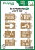 Pochoir réutilisable pour marquage au sol - kit parking 8 planches 740x610mm