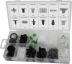 Clips de fixation en PVC - Volkswagen - présentoir de 6 coffrets de 85 pcs