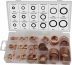 Rondelle cuivre de 6 à 28mm - coffret de 160 pcs