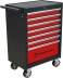 Servante d'atelier 7 tiroirs rouge/noir 680x460x1005mm