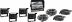 Kit caméra de recul écran couleur 7" multivision avec 4 caméras + 4 câbles