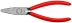 Pince à becs courts et plats - 160mm - Gainage PVC Atramentisée noire Tête polie