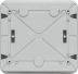 Coffret modulaire vide étanche pour 1 rangée de 8 modules 188x267x117mm
