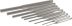Chasse-goupilles 2-3-4-5-6-8-10-12-14mm de 110 à 248mm - pochette de 9 pcs