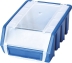Boîte à bec bleue avec couvercle 161x116x75mm