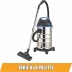 Aspirateur eau et poussières 30L 230V 1200W cuve inox / flexible 2m