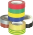 Ruban adhésif isolant PVC couleurs assorties 15mmx10m - lot de 10 pcs