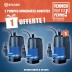 OPE VTEP - Lot de 3 pompes à eau immergée automatique PVC 230V réf.08140 dont 1 offerte