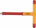 Poignée en T 3/8" 200mm isolée 1000V