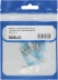 Cosse ronde mâle isolée thermorétractable bleue M5 - blister de 10 pcs