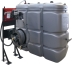 Cuve de stockage gasoil PEHD DP 1500L avec kit support, station gasoil 60 l/min et enrouleur automatique 10m Ø 20mm