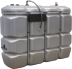 Cuve de stockage gasoil PEHD 2000L double paroi pré-équipée