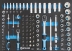 Servante d'atelier 7 tiroirs composée de 178 outils - modules mousses