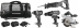 Pack 20V perceuse 50Nm/visseuse à choc 200Nm/scie sabre/scie circulaire 165mm/2 batteries Li-ion 4Ah - sac de transport