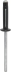 Rivet pétale spécial plaque d'immatriculation noir 4x18mm - 100 pcs