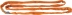 Elingue ronde sans fin 10T 5m orange - lot de 2 pcs