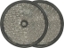 Catadioptre rond 60mm blanc à fixer - blister de 2 pcs