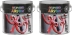 Peinture antirouille RAL 9005 noir brillant - lot de 2 pots de 2,5L