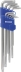 Clé Torx® extra longue de T10 à T50 - étui pivotant de 9 pcs