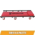 Chariot de visite 6 roues avec matelas mousse 100kg